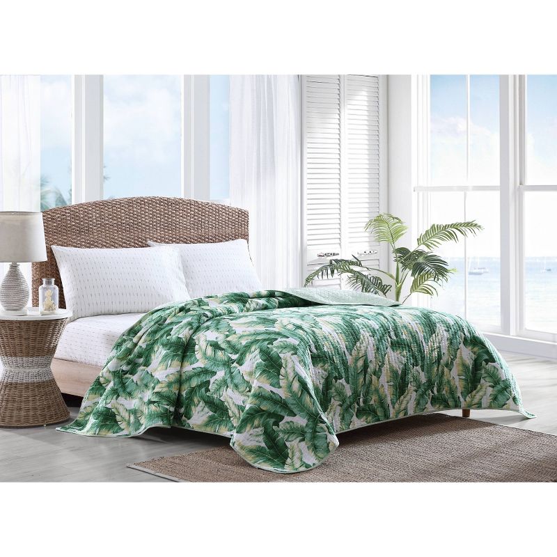 Twin Anguilla Botanical Quilt Green - Tommy Bahama