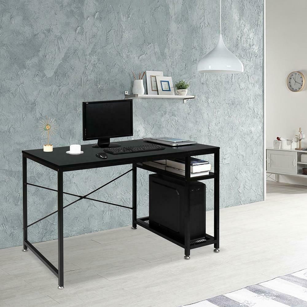 Computer Desk 51" with 2 Storage Shelf Study Writing PC Table for Home Office