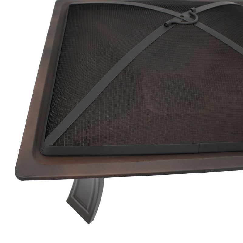 DeckMate 30371 Avondale Outdoor Backyard Patio Portable Steel Fire Bowl Fire Pit, Antiqued Copper Finish