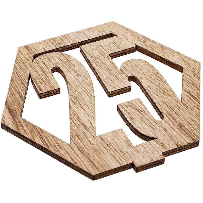 Bright Creations Wood Table Numbers 1-30 for Weddings, Crafts