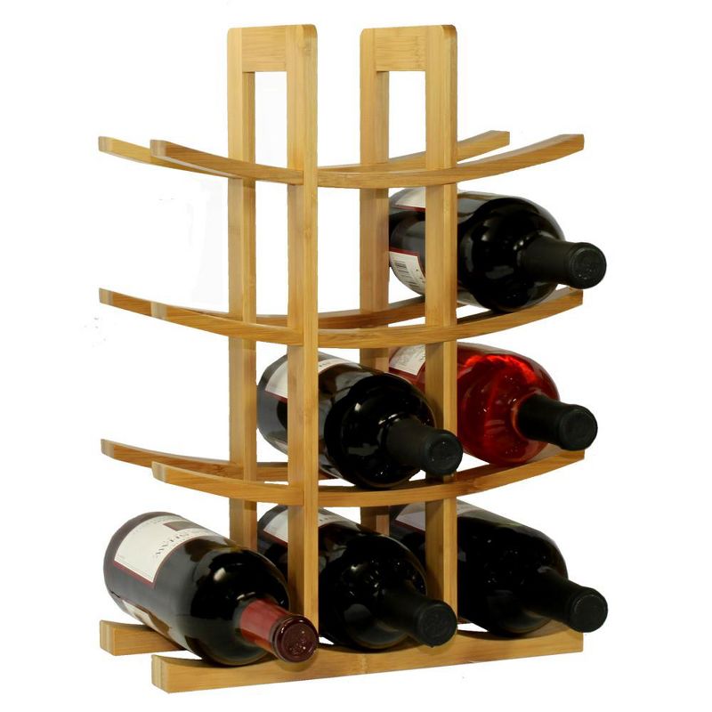 Oceanstar 12-Bottle Bamboo Wine Rack