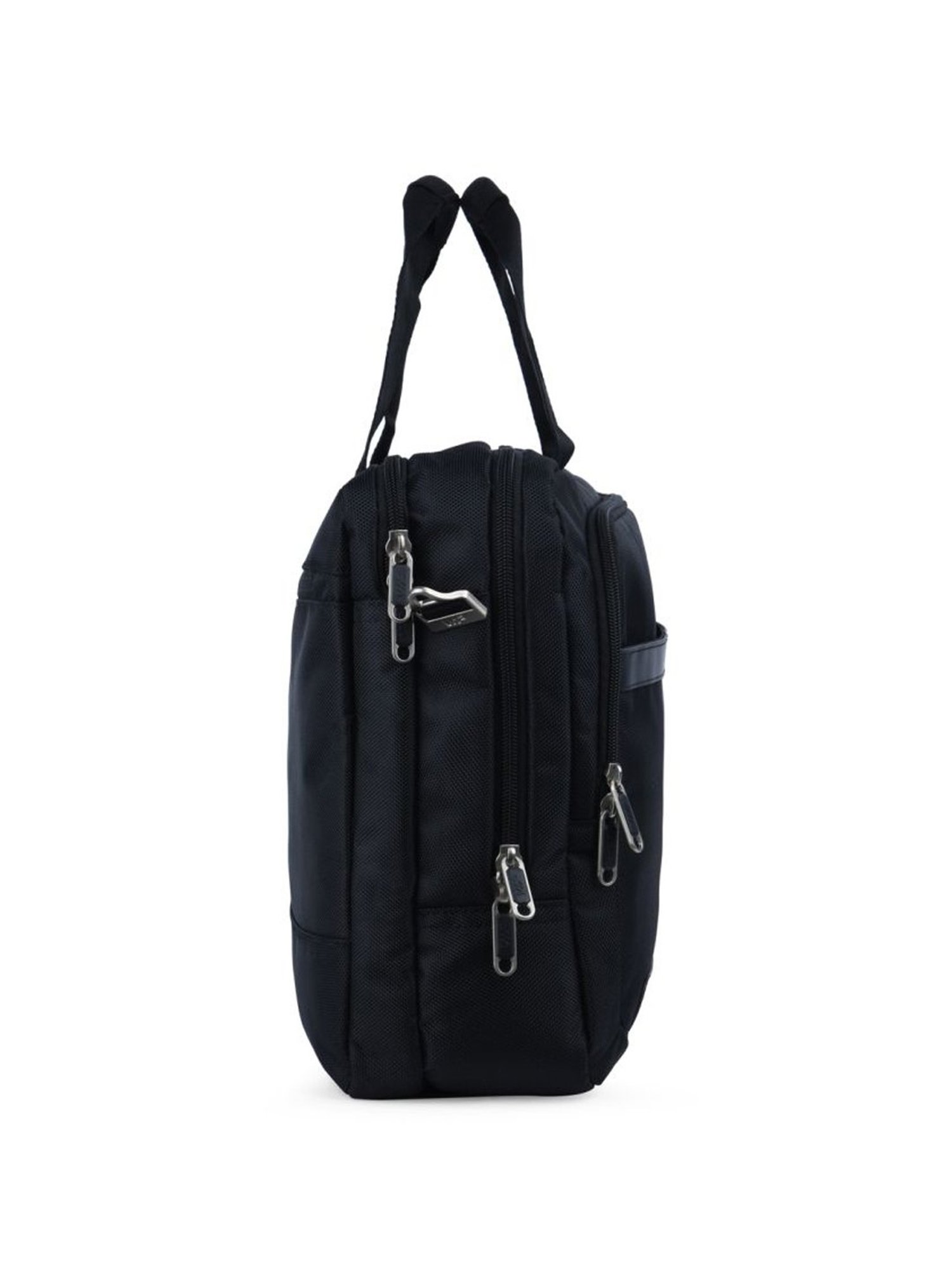 VIP Terminal Black Solid Polyester Laptop Messenger Bag