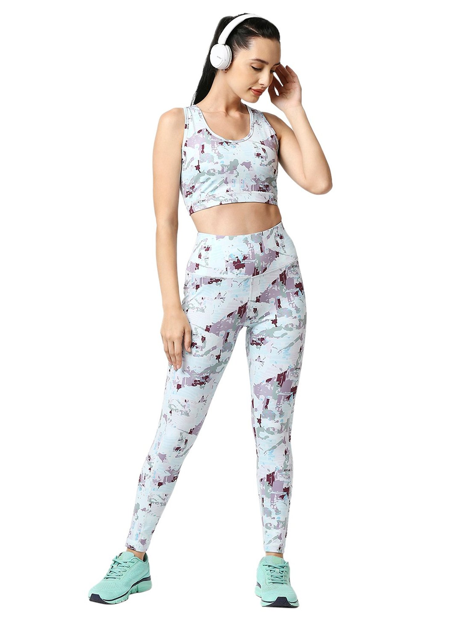 Soie Multicolor Printed Tights