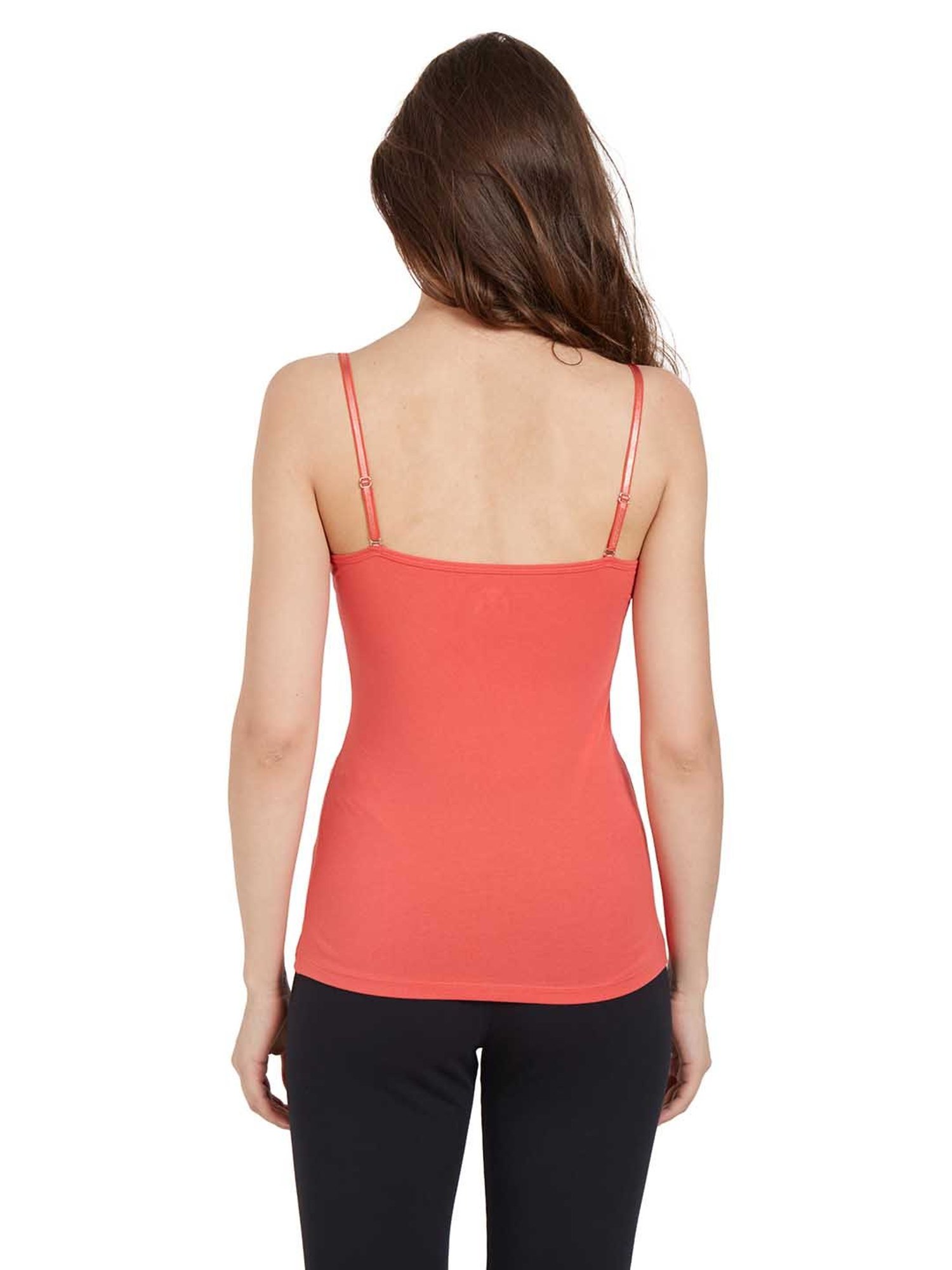 Soie Dark Orange Cotton Slip