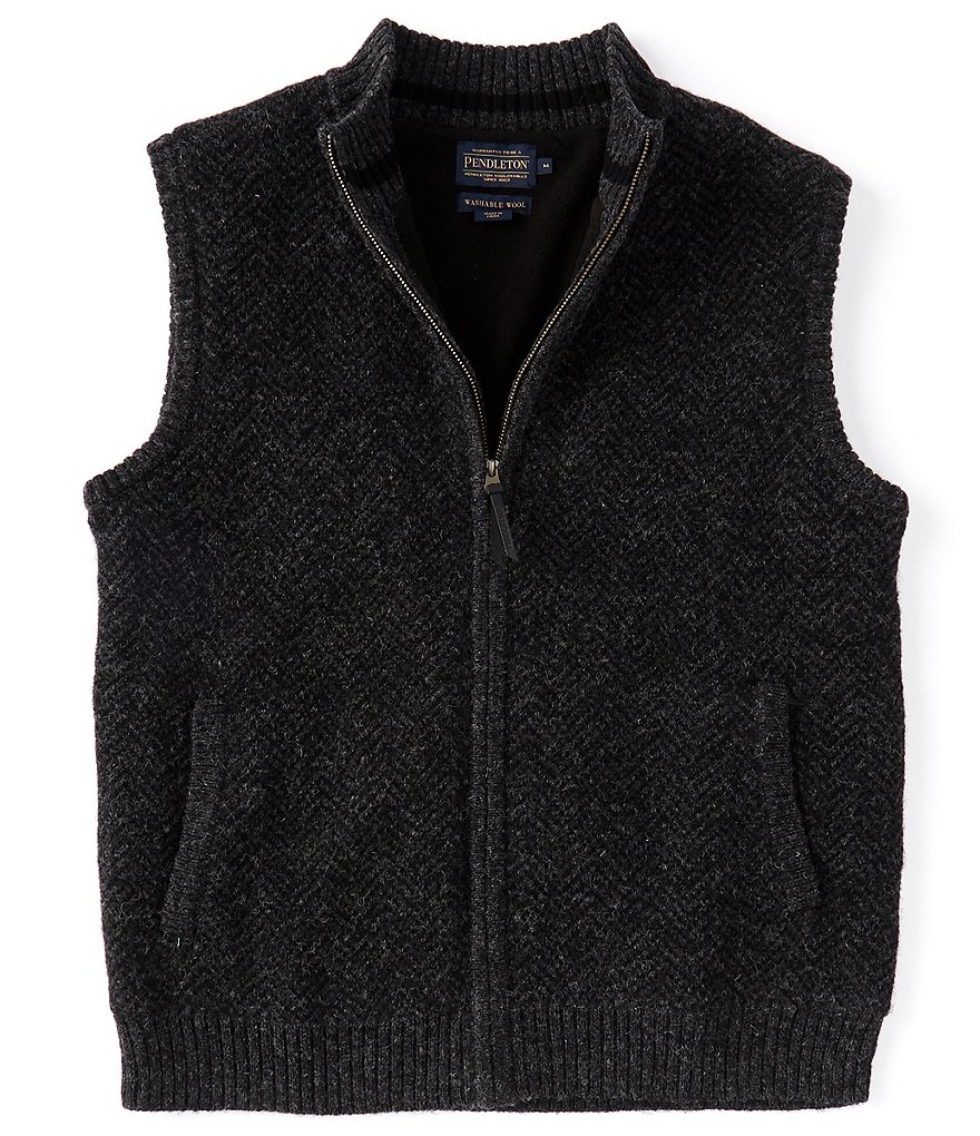 Pendleton Shetland Wool Full-Zip Vest