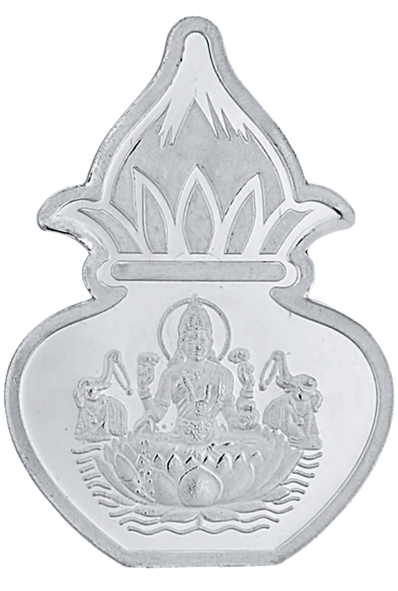 Sri Jagdamba Pearls Laxmi Kalash 999 Silver 5gm Silver Coin