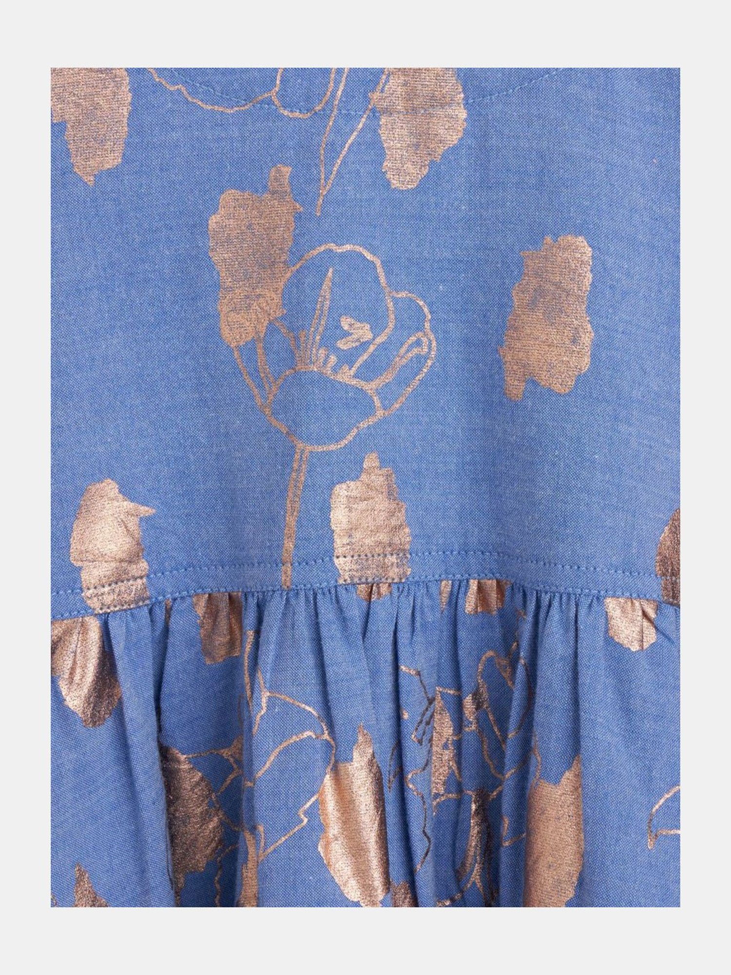 Angel & Rocket Kids Blue Printed Dress