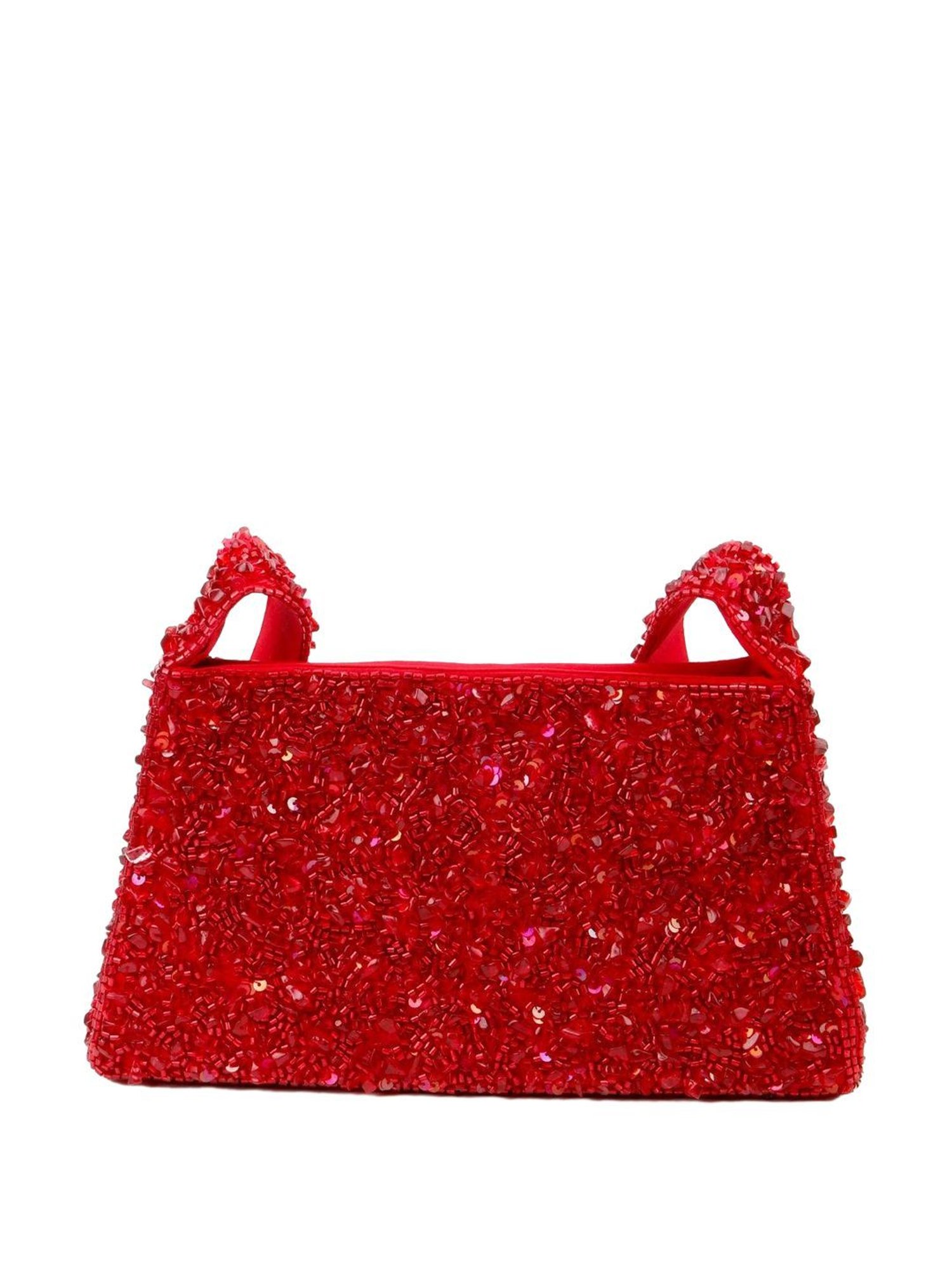 Odette Red Embellished Shoulder Handbag