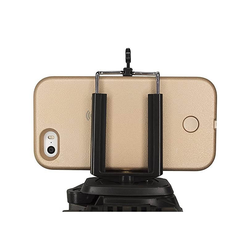 Phone Tripod Adapter - Compatible with ePhone Tripod Mount SE 6 6S Plus 5 5S 5C 4 4s Clip Holder Connector Stand Bracket Head Smartphone Attachment Galaxe S10 S9 S8 S7 S6 S5 S4 S3 S2