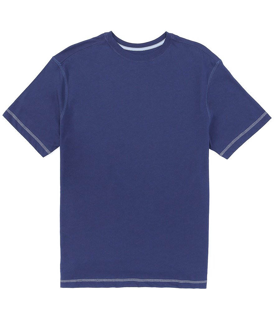 Cremieux Big & Tall Short Sleeve Solid Cotton Blend Knit Lounge T-Shirt