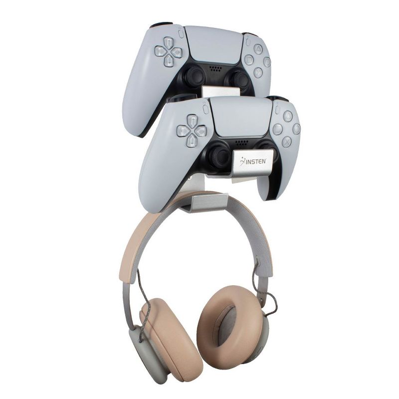 Insten Wall Mount For Gaming Controller & Headphone & Other Gamer Accessories, Aluminum Display Hanger Stand Holder