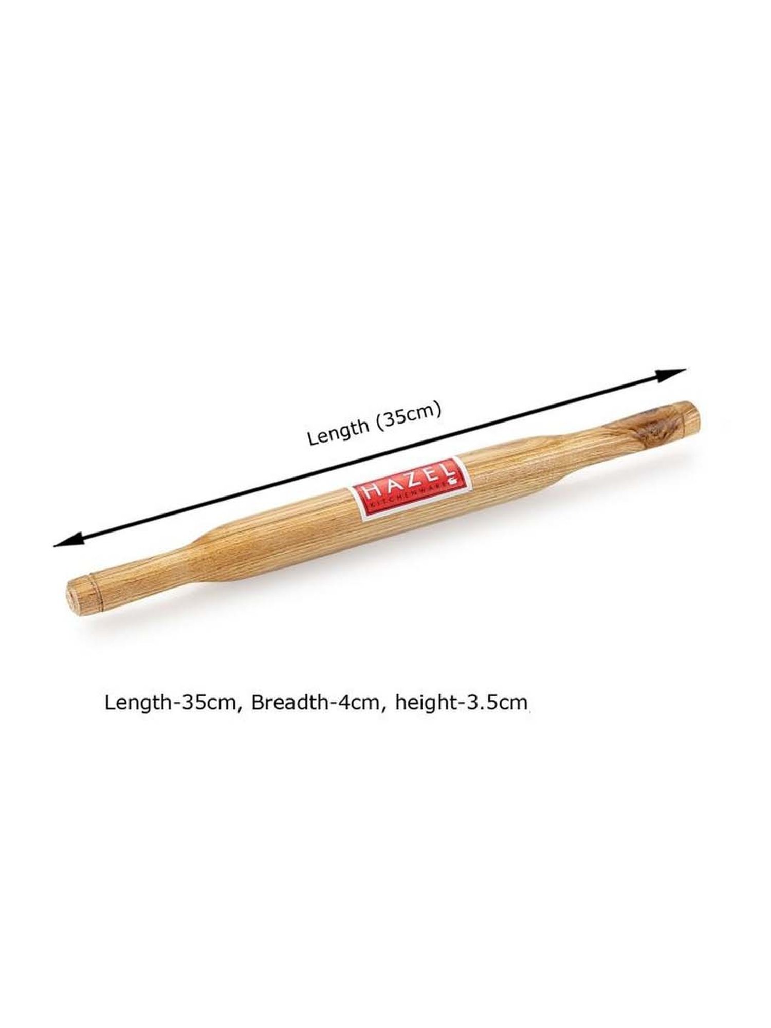 HAZEL Light Brown Sagwan Belan Rolling Pin for Roti