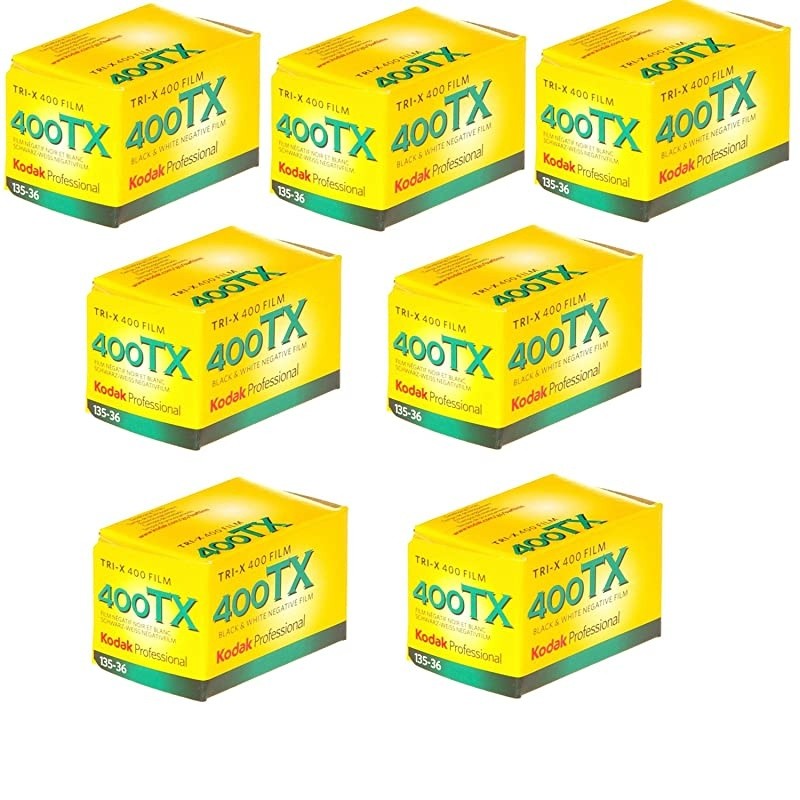 7 Rolls  Professional TRIX 400400TX 35mm BlackandWhite Film 36Exposure