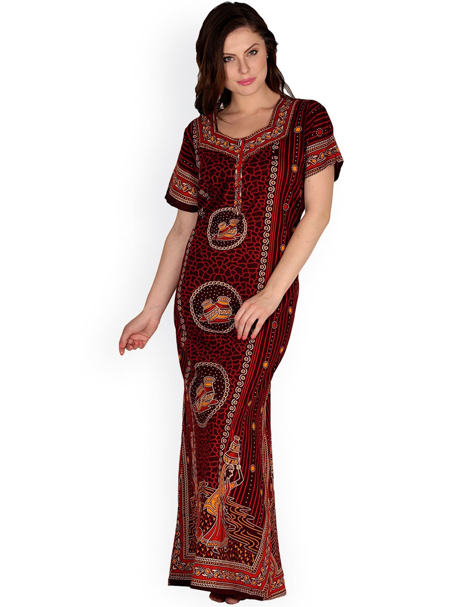 Secret Wish Multicolor Printed Nighty