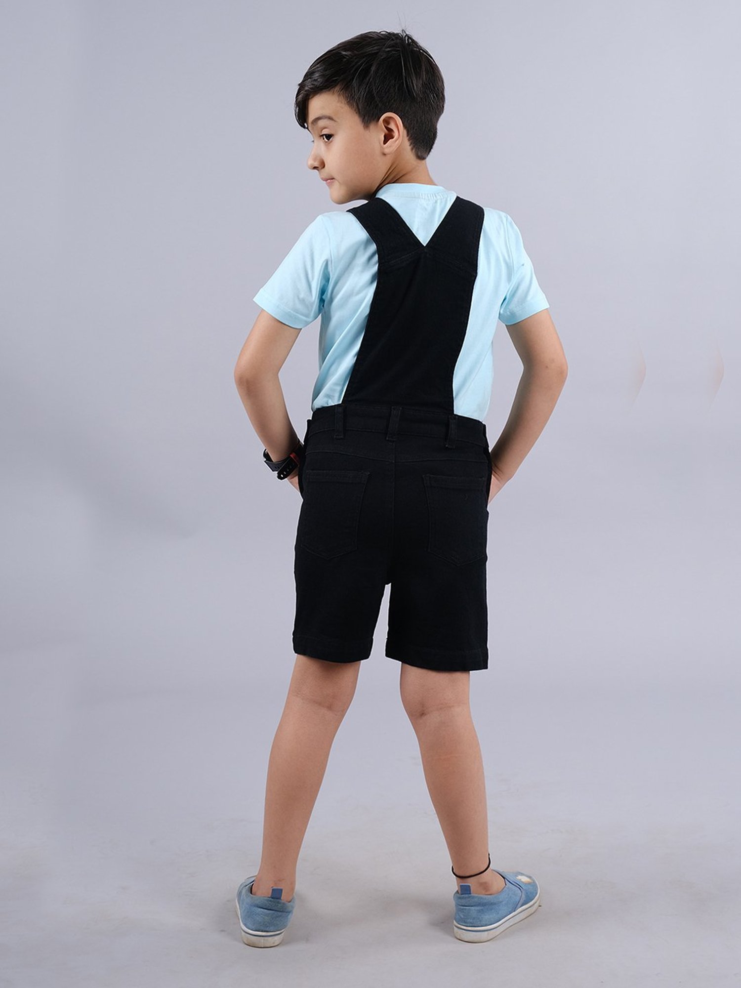 Juniors by Lifestyle Kids Mid Blue Cotton Casual Coordinate Set