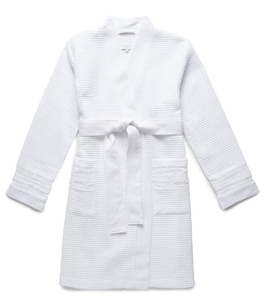 Little Giraffe Luxe Satin Snow Leopard Wrap Robe