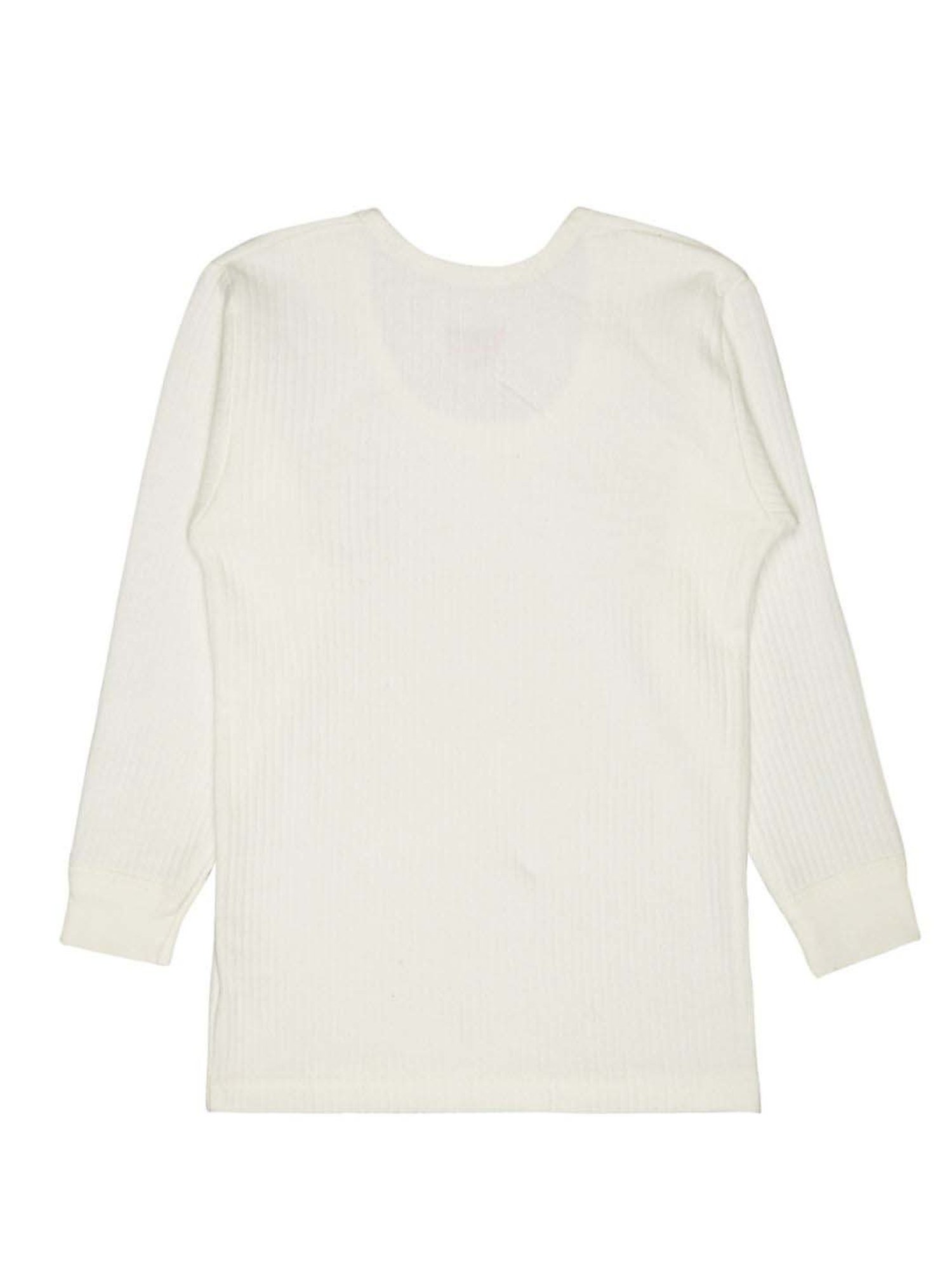 Bodycare Kids White Cotton Regular Fit Full Sleeves Thermal Top