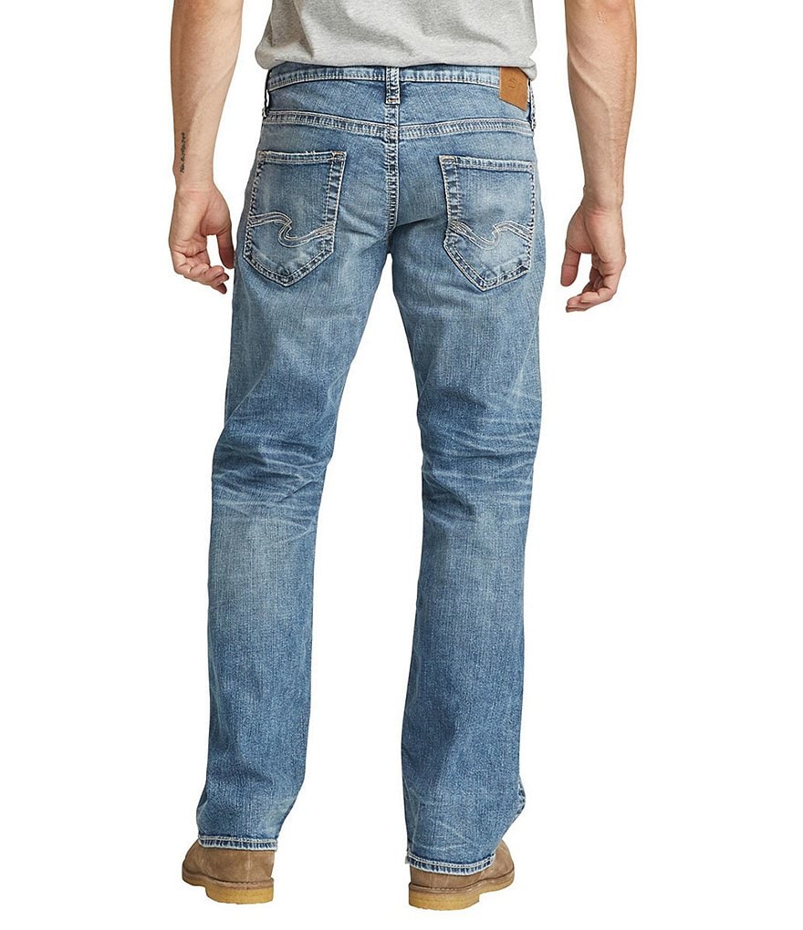 Silver Jeans Co. Zac Relaxed-Fit Straight-Leg Stretch Denim Jeans