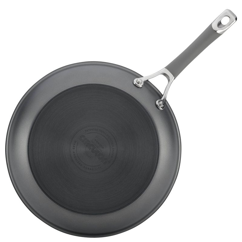 Circulon Elementum 2pc Hard Anodized Aluminum Frying Pan Set Gray
