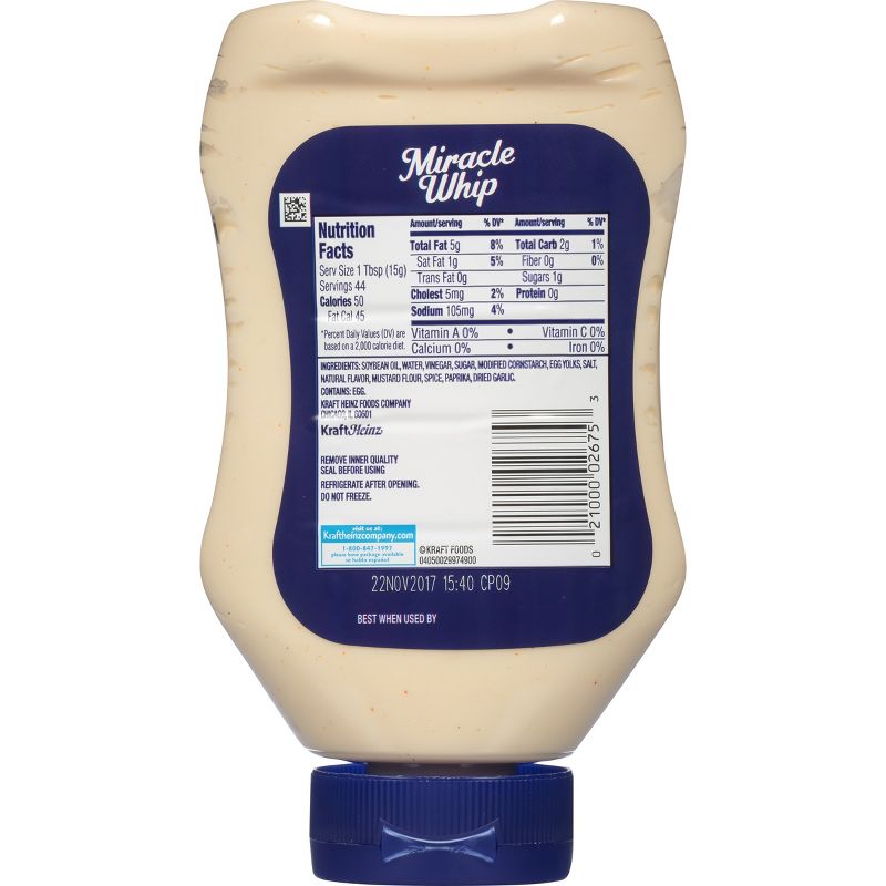 Miracle Whip Original Squeeze Bottle - 22fl oz