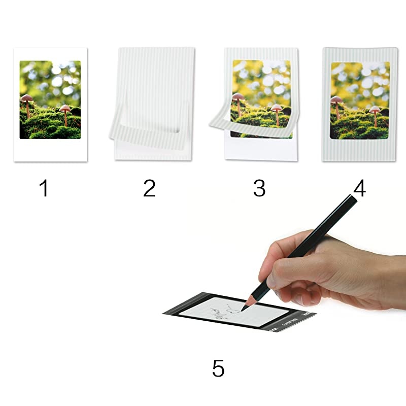 Instant Camera Accessories Compatible with Fujifilm Instax Mini 11 Instant Film Camera Include Case/Album/Wall Hang Frames/Film Frames/Border Stickers/Corner Stickers (White)