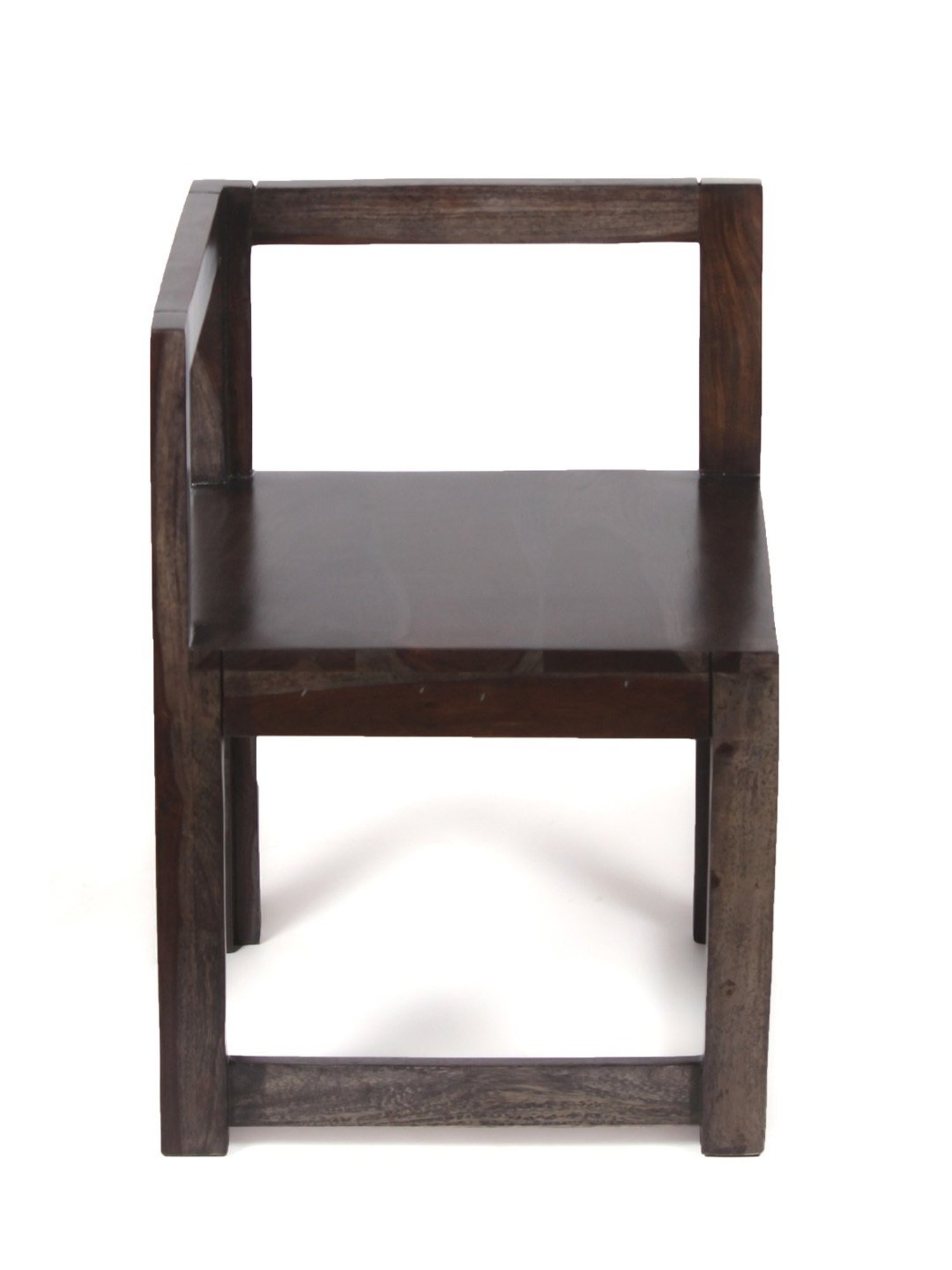 Ikiriya Kingston Printed Brown & Blue Wood 4 Seater Dining Table Set Teak Finish