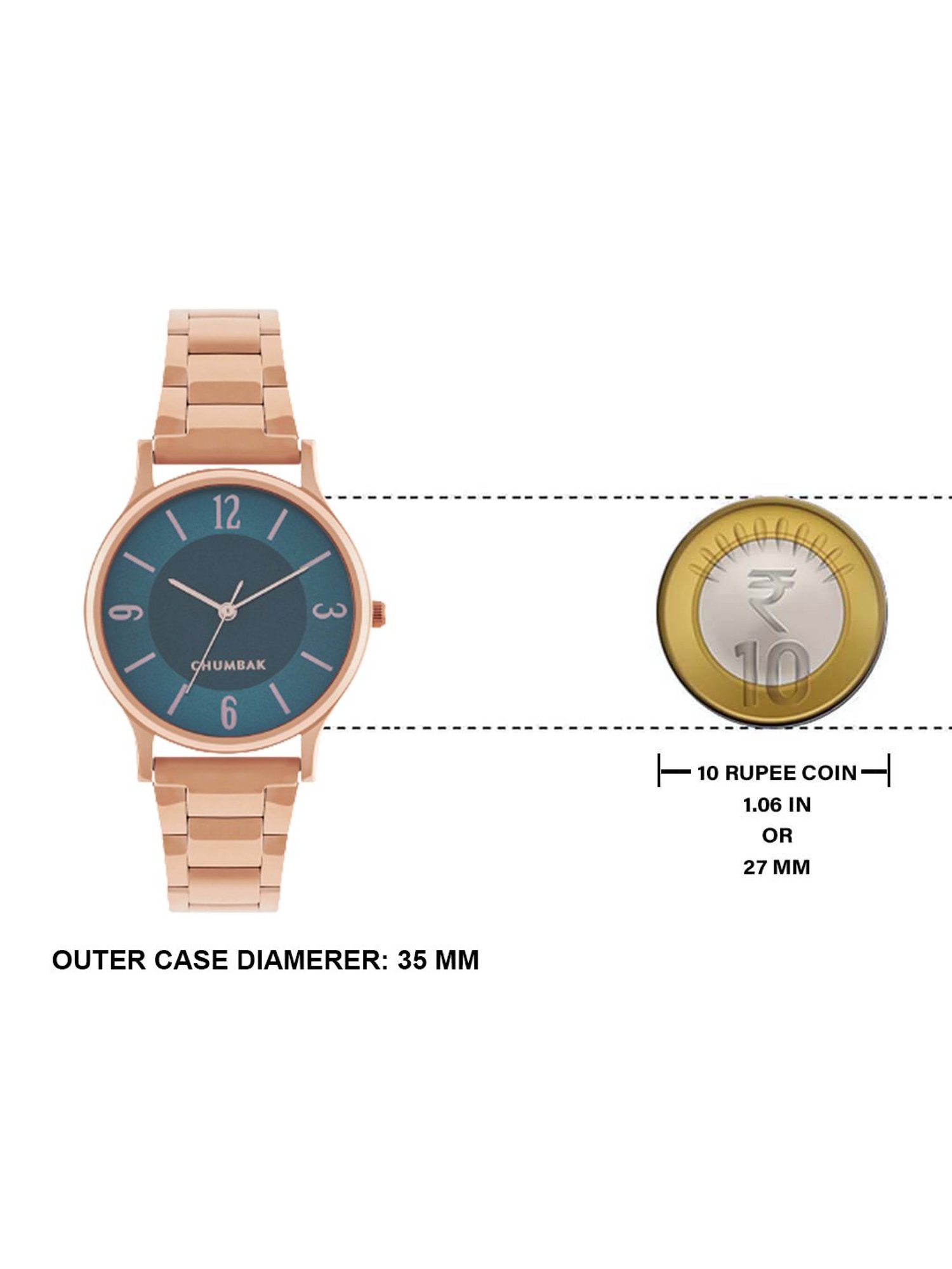 Chumbak 8907605117336 Forest Jade Analog Watch for Women