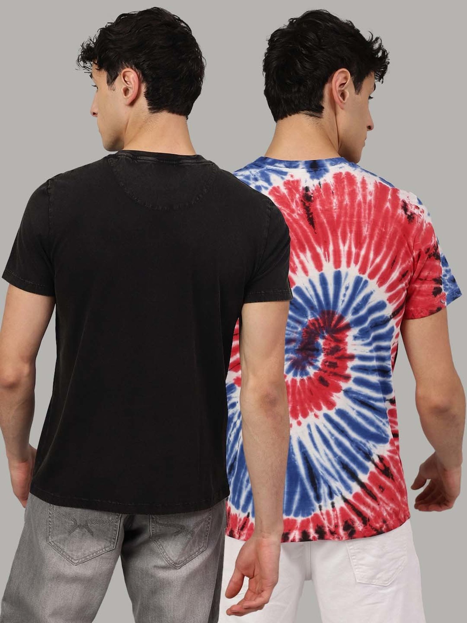 Free Authority Multicolor Regular Fit Avengers Printed Crew T-Shirt - Pack of 2