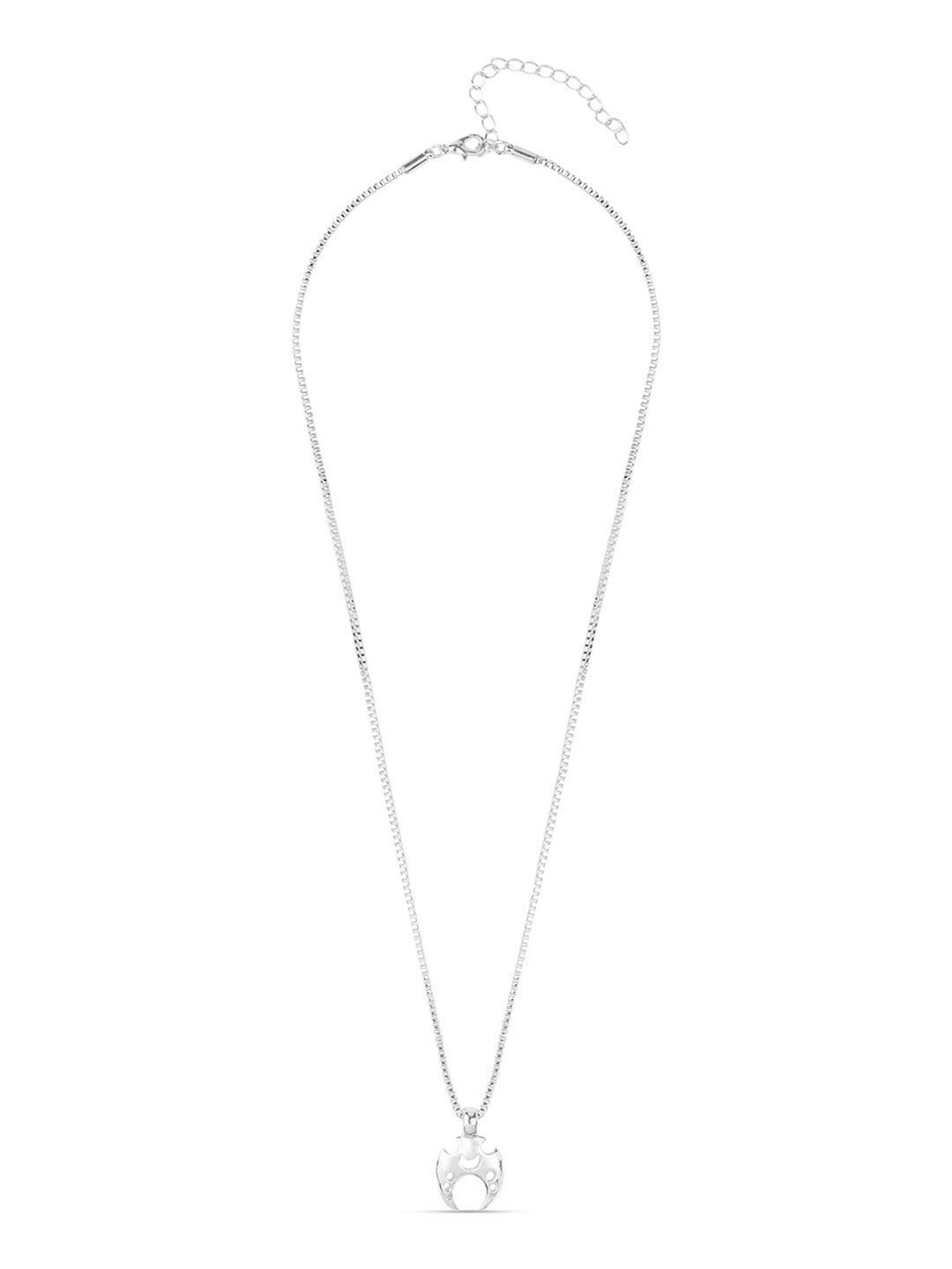 The Bro Code Silver-Plated Quirky Pendant Necklace for Men