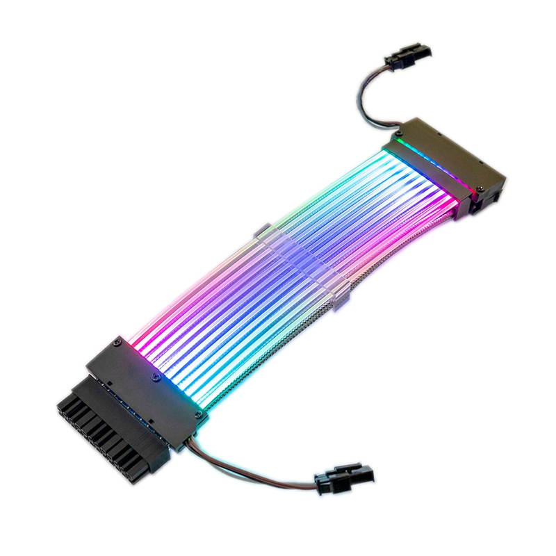 ALAMENGDA 24 PIN Light-emitting Addressable RGB Power Extension Cable 260mm 10.23&rdquo;