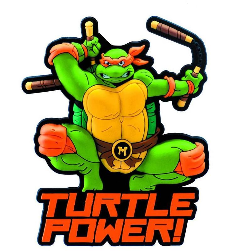 Monogram International Inc. Teenage Mutant Ninja Turtles Soft Touch PVC Magnet: "Micheangelo"