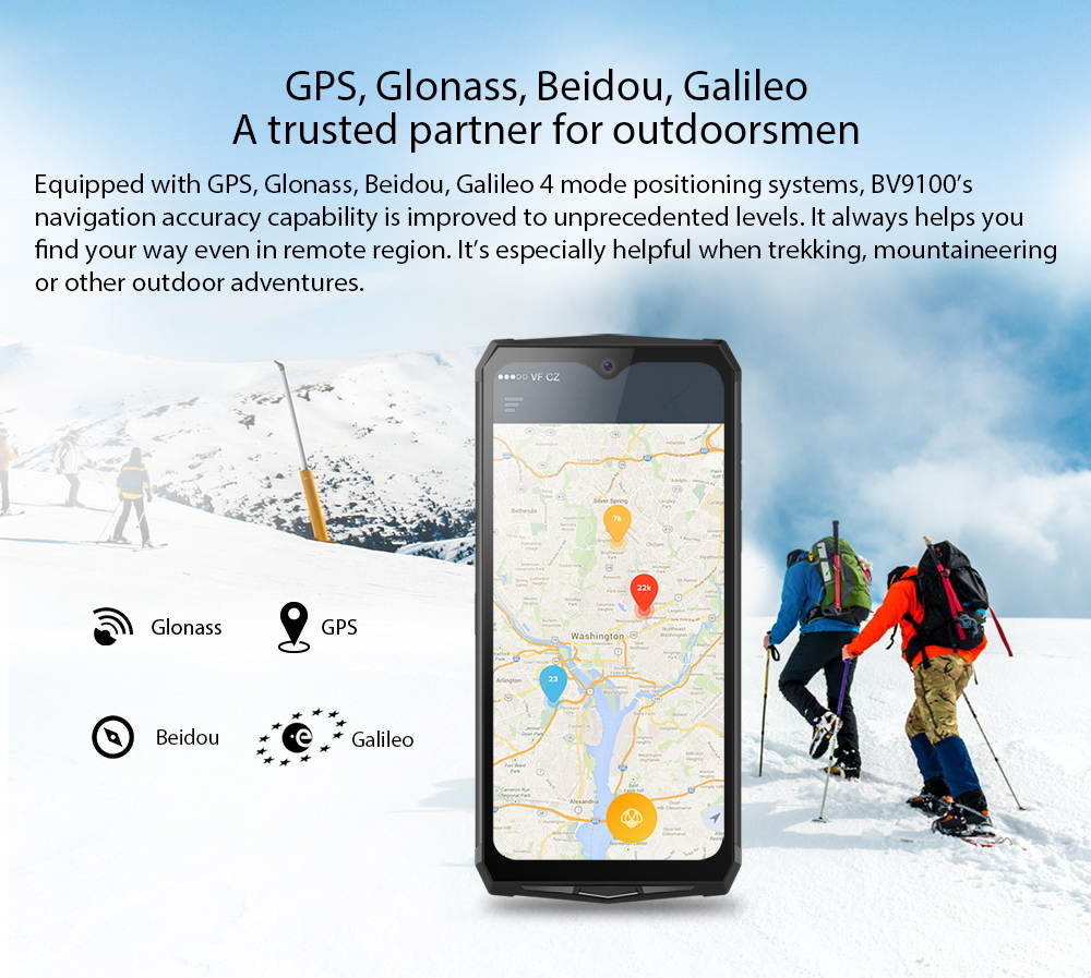 12000mAh Rugged Phone, Blackview BV9100 4GB+64GB Dual SIM Rugged Cell Phones Unlocked, IP68 Waterproof Smartphone, Android 9.0 Pie 6.3" Screen NFC Face Unlocked AT&T T-Mobile Blackview Cell Phones