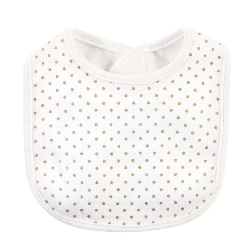 Hudson Baby Infant Girl Cotton Bibs, Enchanted Forest, One Size