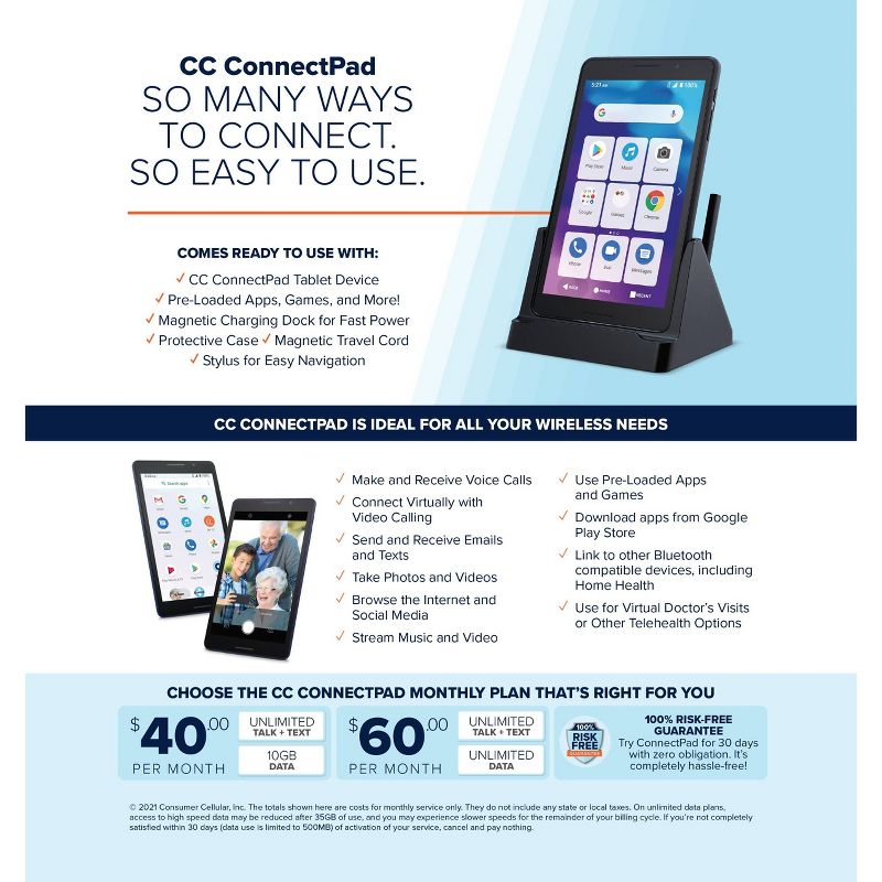 Consumer Cellular Postpaid ZMAX 10 (32GB) - Dark Gray