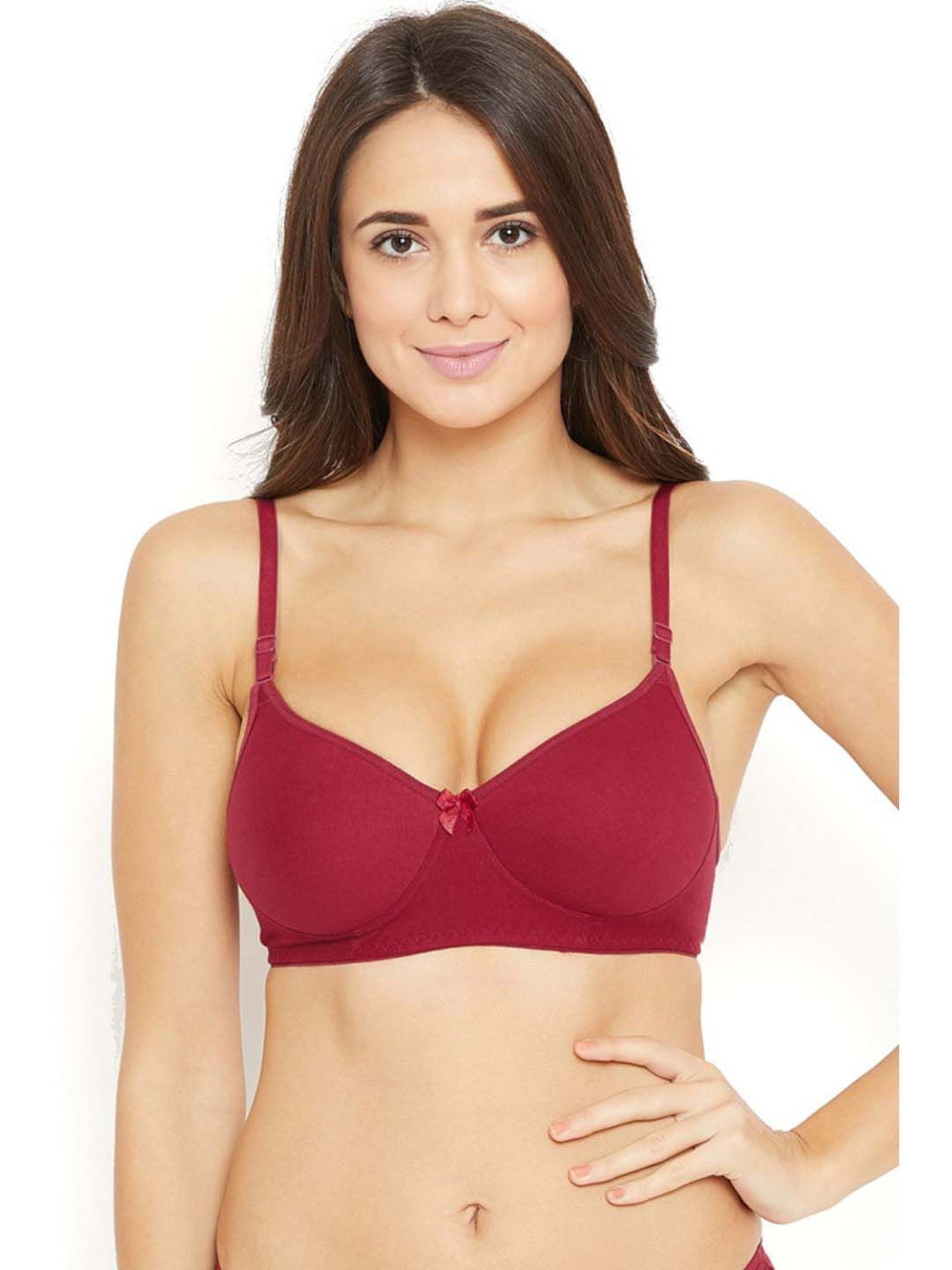 N-Gal Maroon & Pink Everyday Bras - Pack Of 2