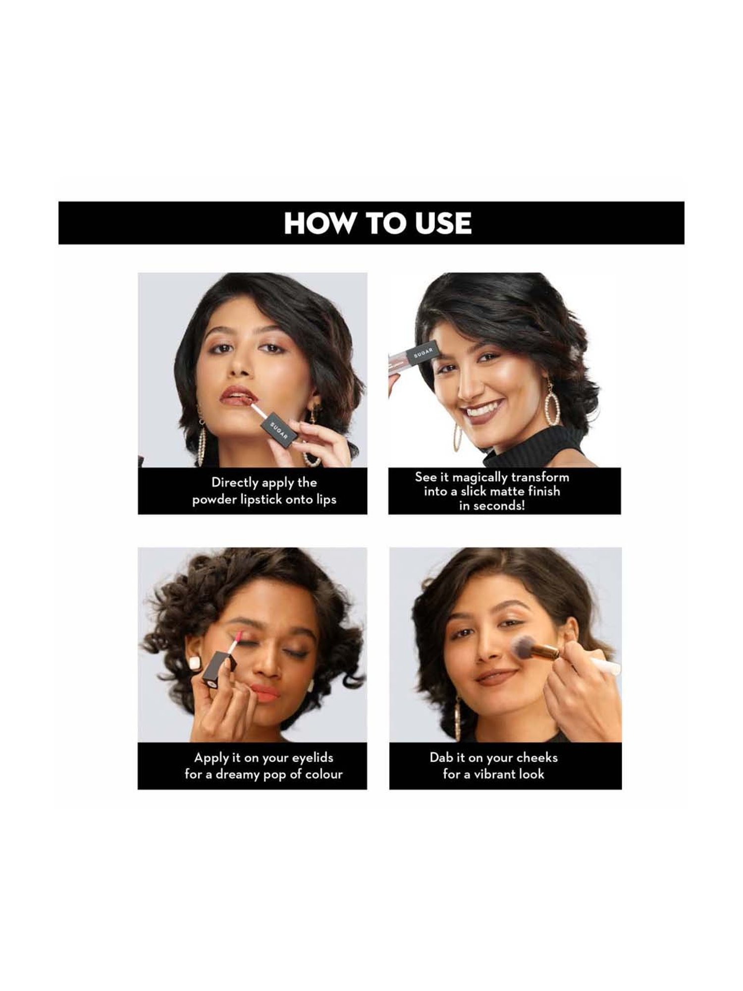 SUGAR Cosmetics Air Kiss Powder Lipstick - 01 Mocha Mousse - 2 gm