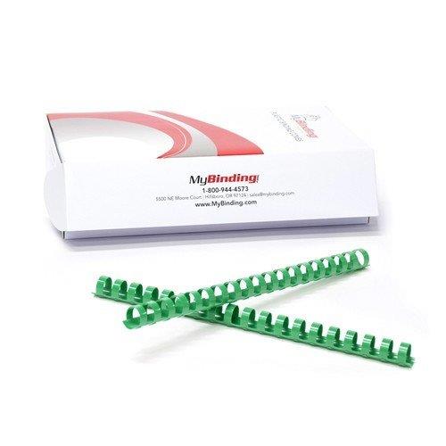 Green Plastic Binding Combs - 100pk (3/4" - 150 Sheets)