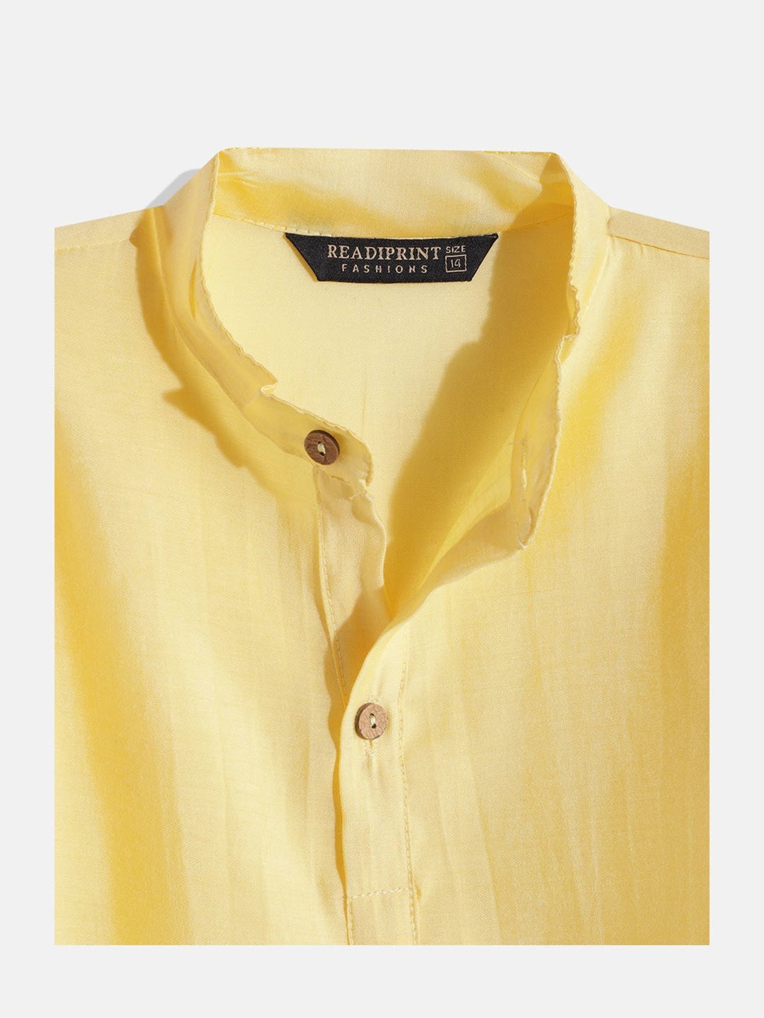 READIPRINT FASHIONS Kids Yellow & Red Printed Full Sleeves Kurta, Nehru Jacket with Pyjamas