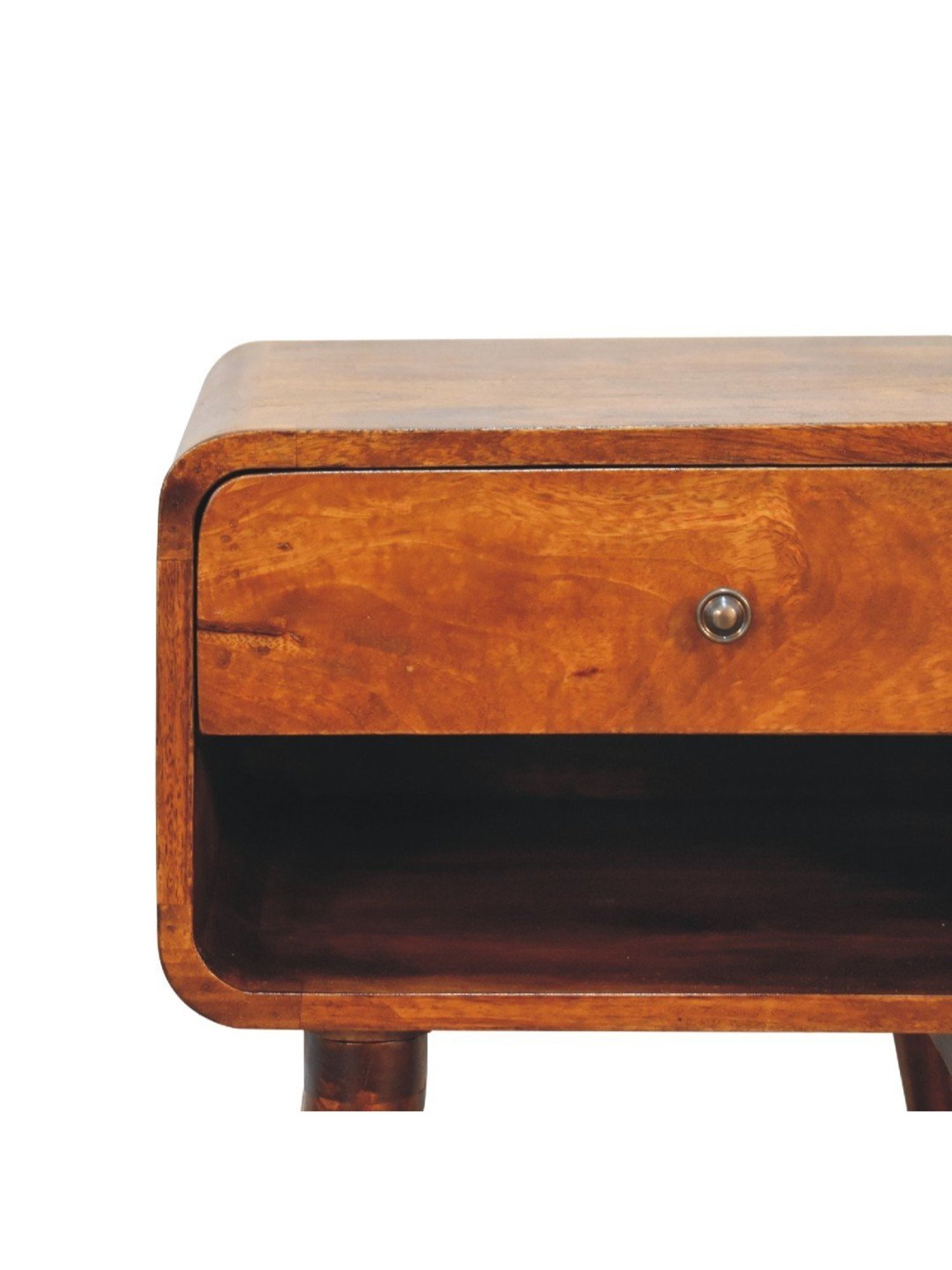 Sleepyhead Ally Teak Brown Sheesham Wood Bedside Table