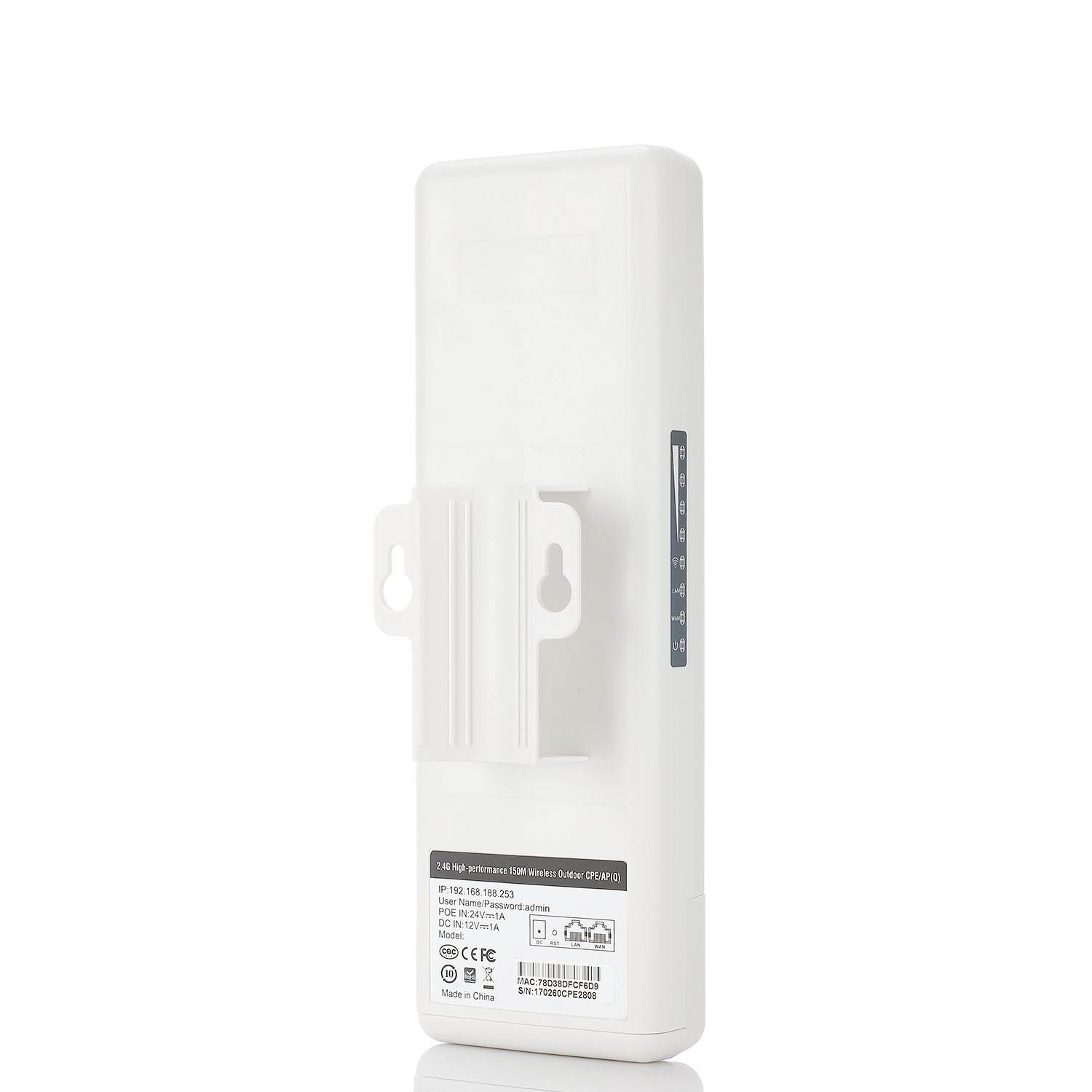 KuWfi CPE450 Wireless Long Range 2-3km 5.8Ghz 900Mbps Wireless Outdoor CPE wifi Bridge High Power Wireless Router Super WDS Wifi Reapter with 14dBi Antenna 24V POE support