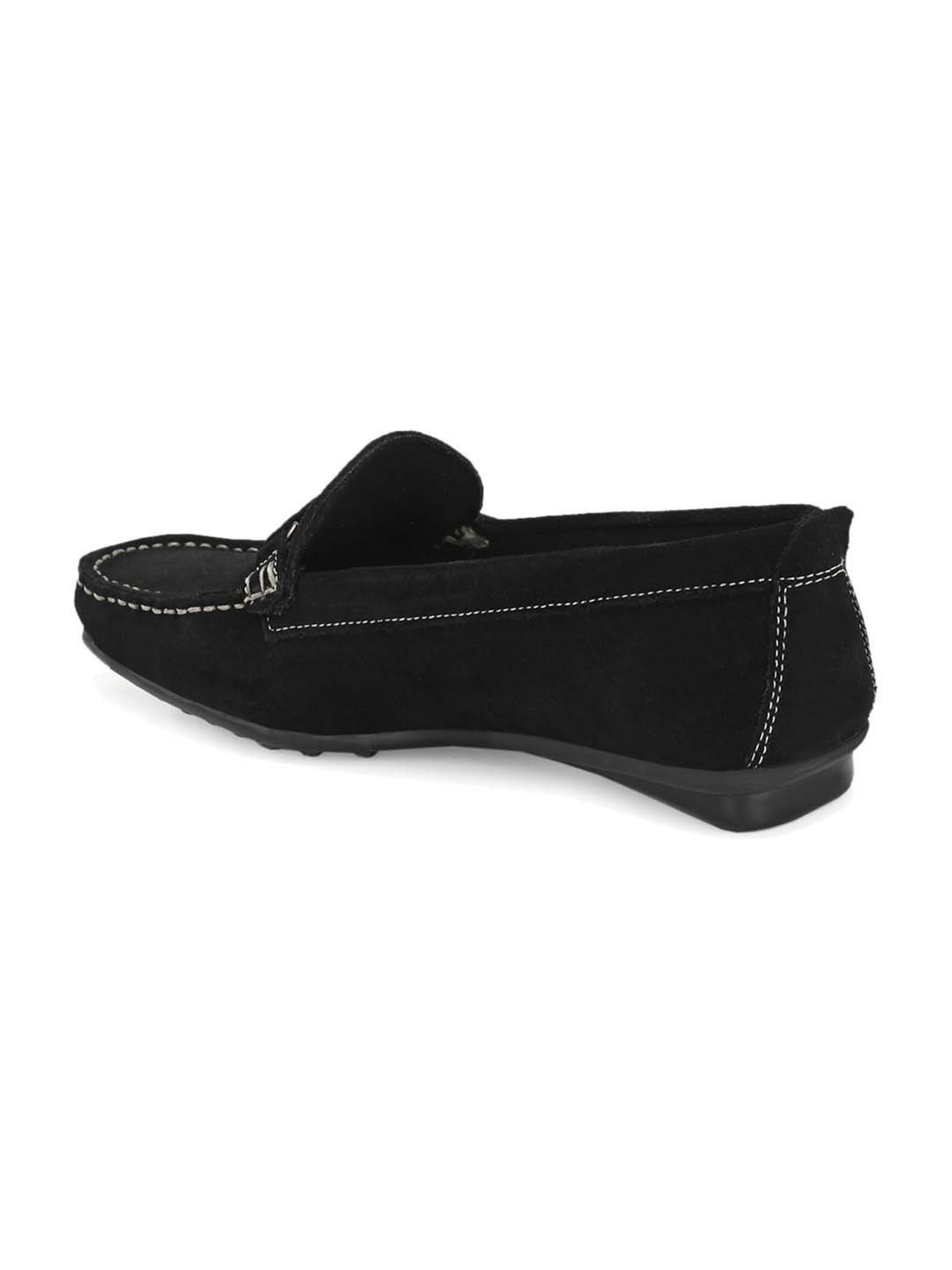 Carlo Romano Women's Black Casual Loafers