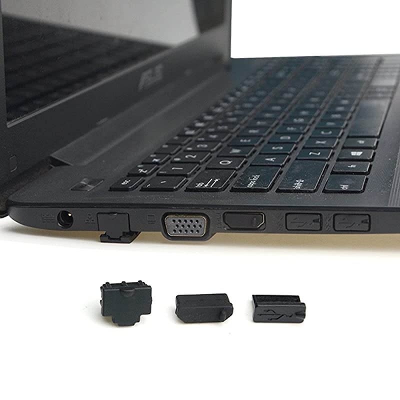 30 PCS Universal Laptop Silicon Dust Plugs Protector Stopper Cover for Ethernet Hub Port RJ45 USB A Type Socket HDMI Female Port