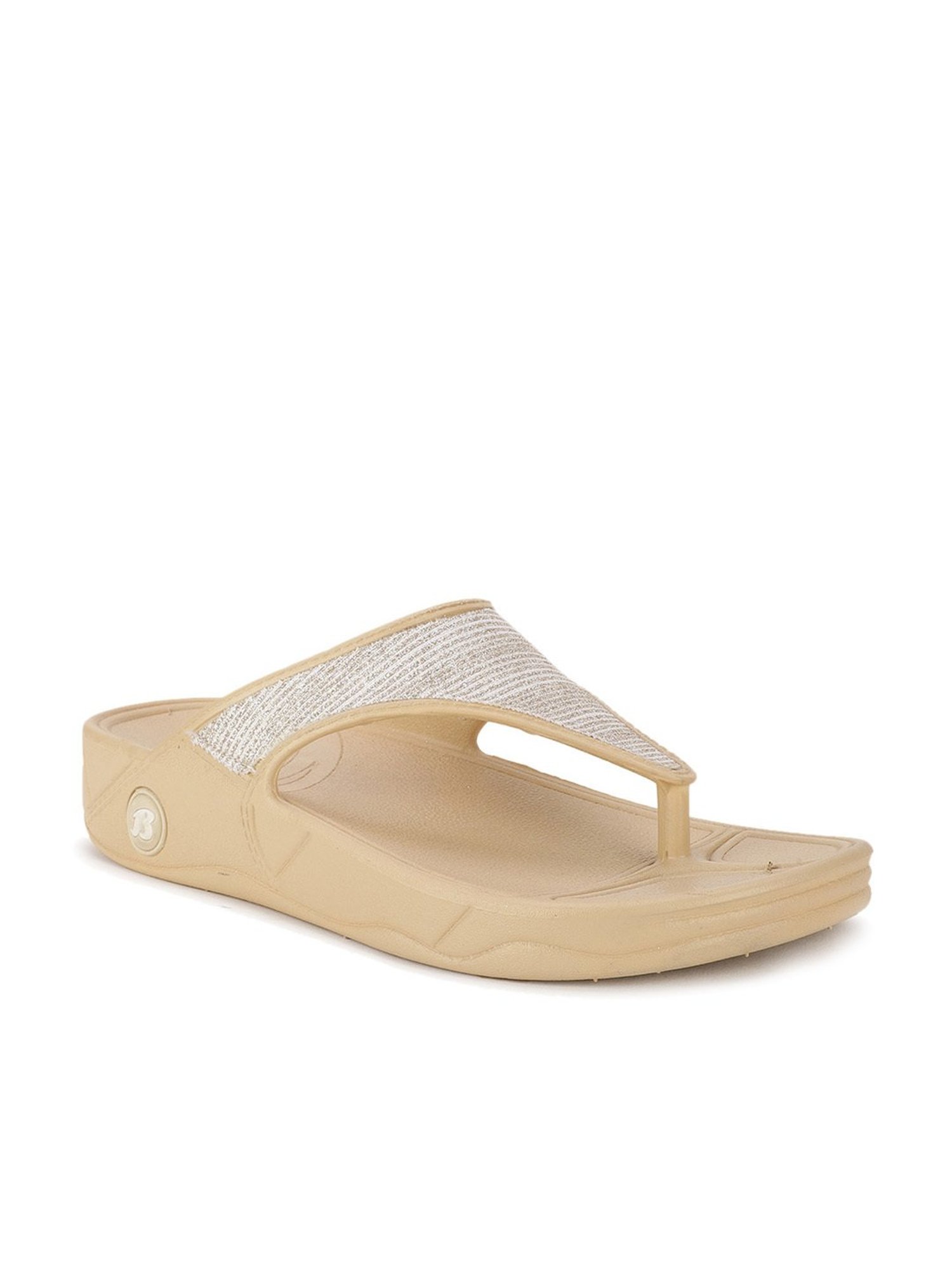 Floatz by Bata Women's  White Flip Flops