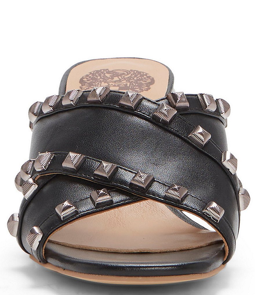 Vince Camuto Nadonie Studded Leather Criss-Cross Dress Sandals