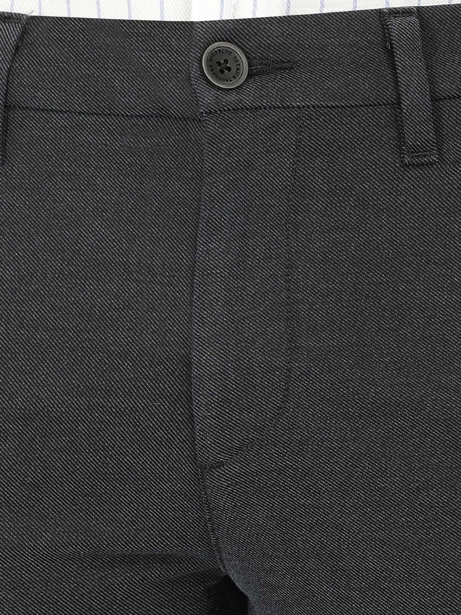 EVERBLUE Stay Grey Midrise Cross Pocket Trousers