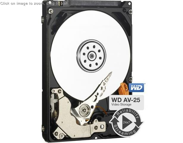 Western Digital WD AV-25 WD3200BUCT 320GB 5400 RPM 16MB Cache SATA 3.0Gb/s 2.5" Internal Hard Drive Bare Drive