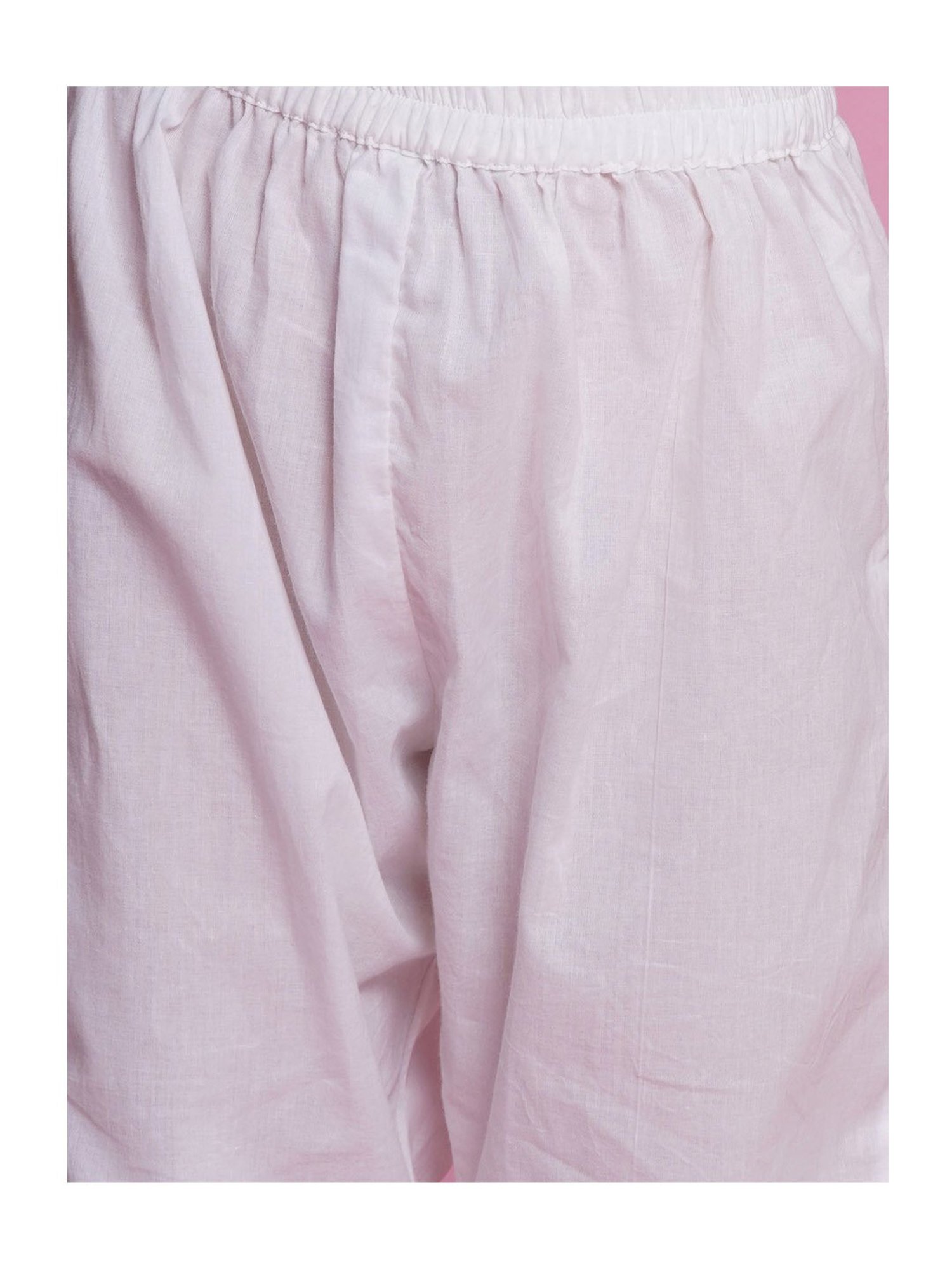 Little Bansi Boys Purple & White Self Design Full Sleeves Kurta with Pyjamas