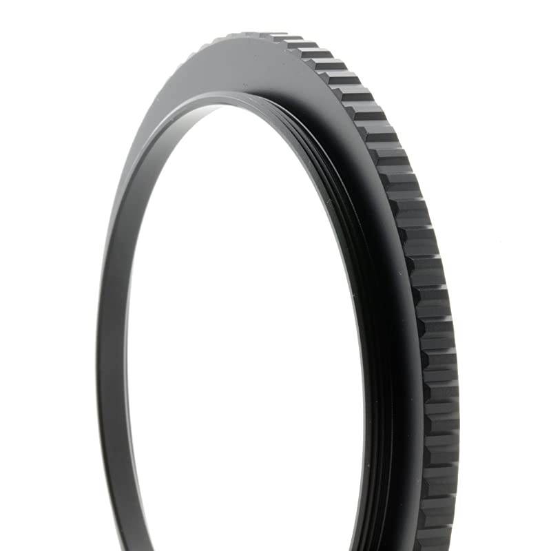 49mm to 82mm StepUp Lens Adapter Ring for Filters Made of CNC Machined Brass with Matte Black Electroplated Finish