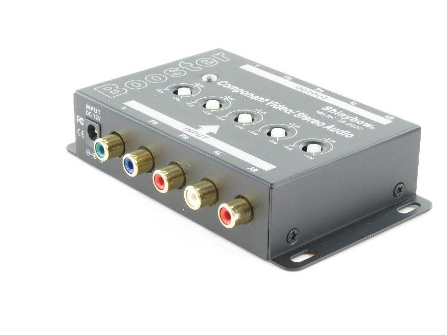 Shinybow SB-2820 Component Video + Audio Booster w/Equalizer w/3-Yr Warranty