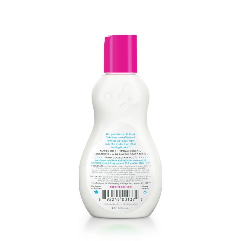 Dapple Hand Wash Dish Soaps - Fragrance Free - 3 fl oz